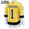 Lapsille NHL Boston Bruins Pelipaita Fanatics NHL Stadium Series Premium Jeremy Swayman 2025-26 Gold