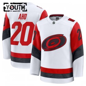 Lapsille NHL Carolina Hurricanes Pelipaita Fanatics Premium Sebastian Aho 2025-26 vieras Valkoinen