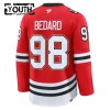 Lapsille NHL Chicago Blackhawks Pelipaita Fanatics Centennial Premium Connor Bedard 2025-26 Punainen