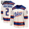 Lapsille NHL Edmonton Oilers Pelipaita Fanatics Premium Evan Bouchard 2025-26 Kolmas Valkoinen