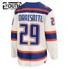 Lapsille NHL Edmonton Oilers Pelipaita Fanatics Premium Leon Draisaitl 2025-26 Kolmas Valkoinen