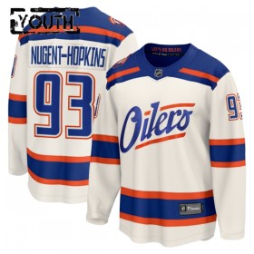 Lapsille NHL Edmonton Oilers Pelipaita Fanatics Premium Ryan Nugent-Hopkins 2025-26 Kolmas Valkoinen