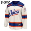 Lapsille NHL Edmonton Oilers Pelipaita Fanatics Premium Stuart Skinner 2025-26 Kolmas Valkoinen
