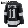 Lapsille NHL Los Angeles Kings Pelipaita Fanatics Premium Anze Kopitar 2025-26 Kolmas Musta