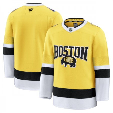 Miehille NHL Boston Bruins Pelipaita Custom Fanatics NHL Stadium Series Premium 2025-26 Gold