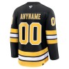 Miehille NHL Boston Bruins Pelipaita Custom Fanatics Premium 2025-26 koti Musta