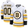 Miehille NHL Boston Bruins Pelipaita Custom Fanatics Premium 2025-26 vieras Valkoinen