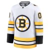 Miehille NHL Boston Bruins Pelipaita Custom Fanatics Premium 2025-26 vieras Valkoinen