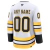 Miehille NHL Boston Bruins Pelipaita Custom Fanatics Premium 2025-26 vieras Valkoinen
