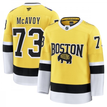 Miehille NHL Boston Bruins Pelipaita Fanatics NHL Stadium Series Premium Charlie Mcavoy 2025-26 Gold