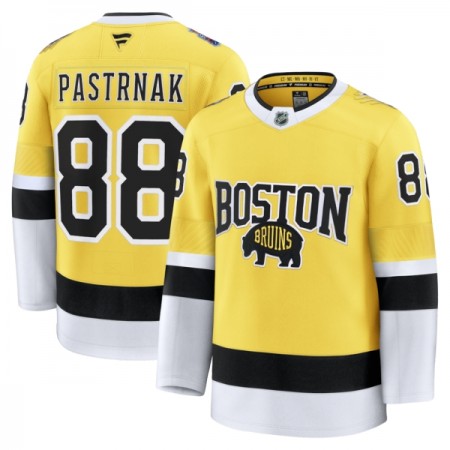 Miehille NHL Boston Bruins Pelipaita Fanatics NHL Stadium Series Premium David Pastrnak 2025-26 Gold