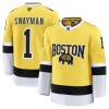 Miehille NHL Boston Bruins Pelipaita Fanatics NHL Stadium Series Premium Jeremy Swayman 2025-26 Gold