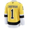 Miehille NHL Boston Bruins Pelipaita Fanatics NHL Stadium Series Premium Jeremy Swayman 2025-26 Gold