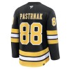 Miehille NHL Boston Bruins Pelipaita Fanatics Premium David Pastrnak 2025-26 koti Musta