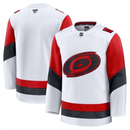 Miehille NHL Carolina Hurricanes Pelipaita Custom Fanatics Premium 2025-26 vieras Valkoinen