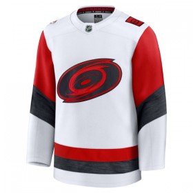 Miehille NHL Carolina Hurricanes Pelipaita Custom Fanatics Premium 2025-26 vieras Valkoinen