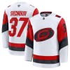 Miehille NHL Carolina Hurricanes Pelipaita Fanatics Premium Andrei Svechnikov 2025-26 vieras Valkoinen