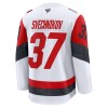 Miehille NHL Carolina Hurricanes Pelipaita Fanatics Premium Andrei Svechnikov 2025-26 vieras Valkoinen
