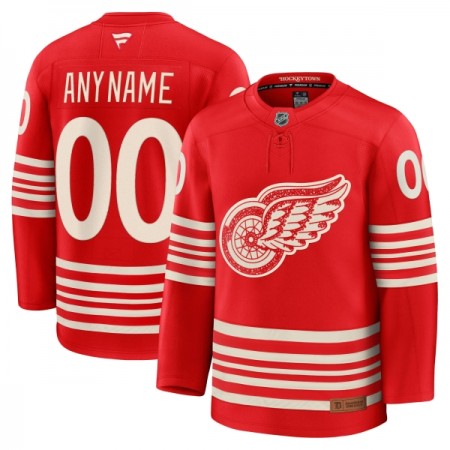 Miehille NHL Detroit Red Wings Pelipaita Custom Fanatics Centennial Premium 2025-26 Punainen