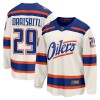 Miehille NHL Edmonton Oilers Pelipaita Fanatics Premium Leon Draisaitl 2025-26 Kolmas Valkoinen