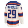 Miehille NHL Edmonton Oilers Pelipaita Fanatics Premium Leon Draisaitl 2025-26 Kolmas Valkoinen