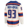 Miehille NHL Edmonton Oilers Pelipaita Fanatics Premium Ryan Nugent-Hopkins 2025-26 Kolmas Valkoinen
