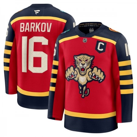 Miehille NHL Florida Panthers Pelipaita Fanatics Premium Aleksander Barkov 2025-26 Winter Classic Punainen