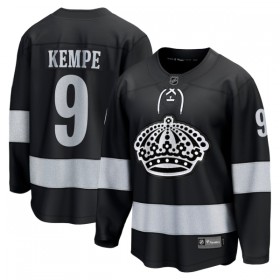 Miehille NHL Los Angeles Kings Pelipaita Fanatics Premium Adrian Kempe 2025-26 Kolmas Musta