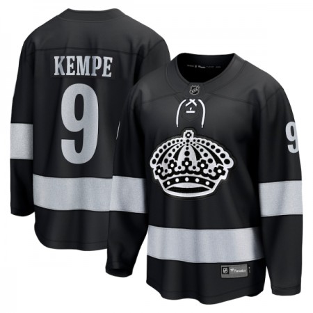 Miehille NHL Los Angeles Kings Pelipaita Fanatics Premium Adrian Kempe 2025-26 Kolmas Musta