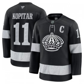 Miehille NHL Los Angeles Kings Pelipaita Fanatics Premium Anze Kopitar 2025-26 Kolmas Musta