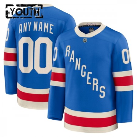 Lapsille NHL New York Rangers Pelipaita Custom Fanatics Centennial Premium 2025-26 Sininen