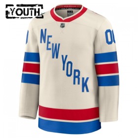 Lapsille NHL New York Rangers Pelipaita Custom Fanatics Premium 2025-26 Winter Classic Valkoinen