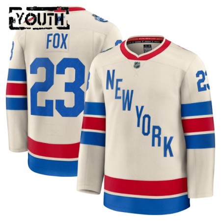 Lapsille NHL New York Rangers Pelipaita Fanatics Premium Adam Fox 2025-26 Winter Classic Valkoinen