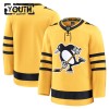 Lapsille NHL Pittsburgh Penguins Pelipaita Custom Fanatics Premium 2025-26 Kolmas Gold