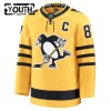 Lapsille NHL Pittsburgh Penguins Pelipaita Fanatics Premium Sidney Crosby 2025-26 Kolmas Gold