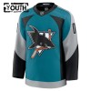 Lapsille NHL San Jose Sharks Pelipaita Custom Fanatics Premium 2025-26 Kolmas Teal