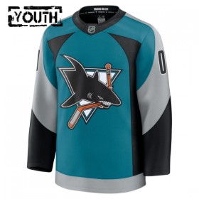 Lapsille NHL San Jose Sharks Pelipaita Custom Fanatics Premium 2025-26 Kolmas Teal