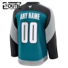 Lapsille NHL San Jose Sharks Pelipaita Custom Fanatics Premium 2025-26 Kolmas Teal