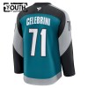 Lapsille NHL San Jose Sharks Pelipaita Fanatics Premium Macklin Celebrini 2025-26 Kolmas Teal