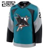 Lapsille NHL San Jose Sharks Pelipaita Fanatics Premium Will Smith 2025-26 Kolmas Teal