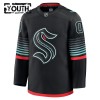 Lapsille NHL Seattle Kraken Pelipaita Custom Fanatics Premium 2025-26 Kolmas Musta