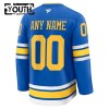 Lapsille NHL St. Louis Blues Pelipaita Custom Fanatics Premium 2025-26 koti Sininen
