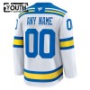 Lapsille NHL St. Louis Blues Pelipaita Custom Fanatics Premium 2025-26 vieras Valkoinen