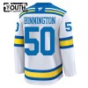 Lapsille NHL St. Louis Blues Pelipaita Fanatics Premium Binnington Jordan 2025-26 vieras Valkoinen