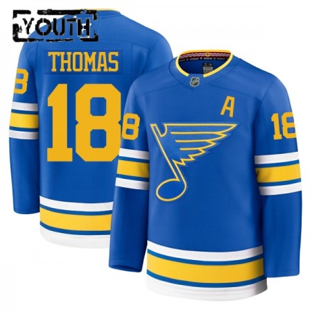 Lapsille NHL St. Louis Blues Pelipaita Fanatics Premium Robert Thomas 2025-26 koti Sininen