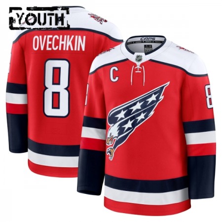 Lapsille NHL Washington Capitals Pelipaita Fanatics Premium Alex Ovechkin 2025-26 Kolmas Punainen