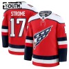 Lapsille NHL Washington Capitals Pelipaita Fanatics Premium Dylan Strome 2025-26 Kolmas Punainen