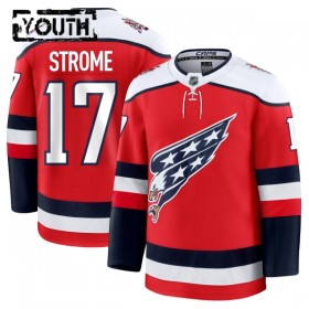 Lapsille NHL Washington Capitals Pelipaita Fanatics Premium Dylan Strome 2025-26 Kolmas Punainen