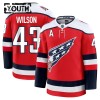 Lapsille NHL Washington Capitals Pelipaita Fanatics Premium Tom Wilson 2025-26 Kolmas Punainen