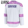 Lapsille Pelipaita Custom Utah Hockey Club Fanatics Hockey Fights Cancer Practice Valkoinen